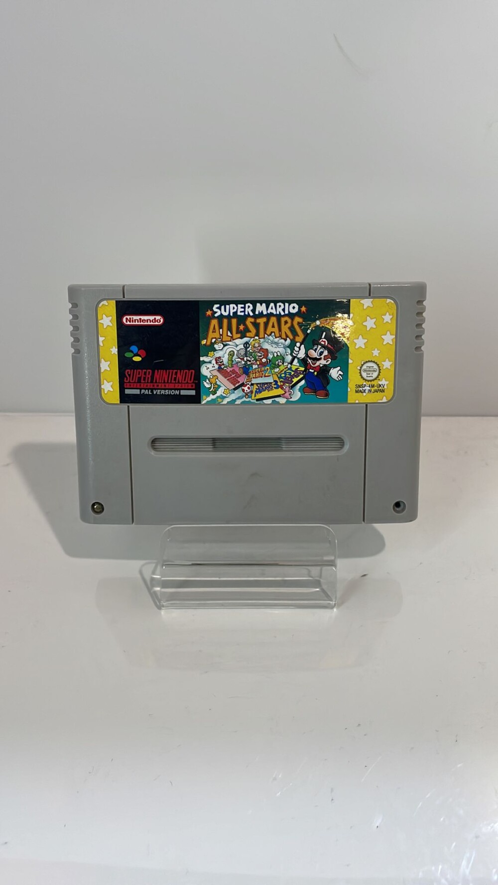 Snes Super Mario all-stats (PAL) solo cartucho