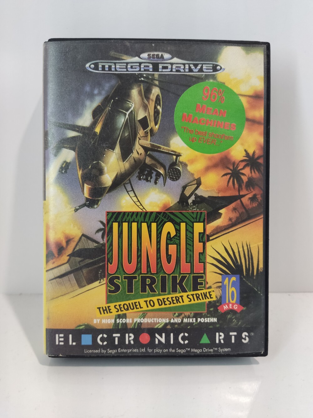 Megadrive Jungle strike the sequel to desert strike (S.M.)