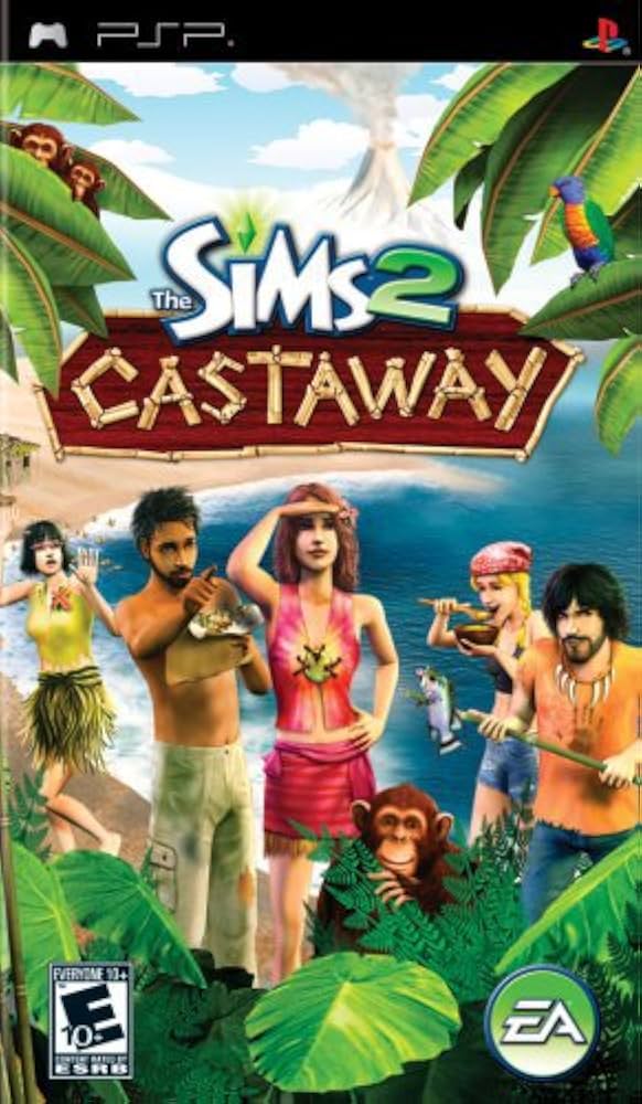 PSP LOS SIMS 2 NÁUFRAGOS