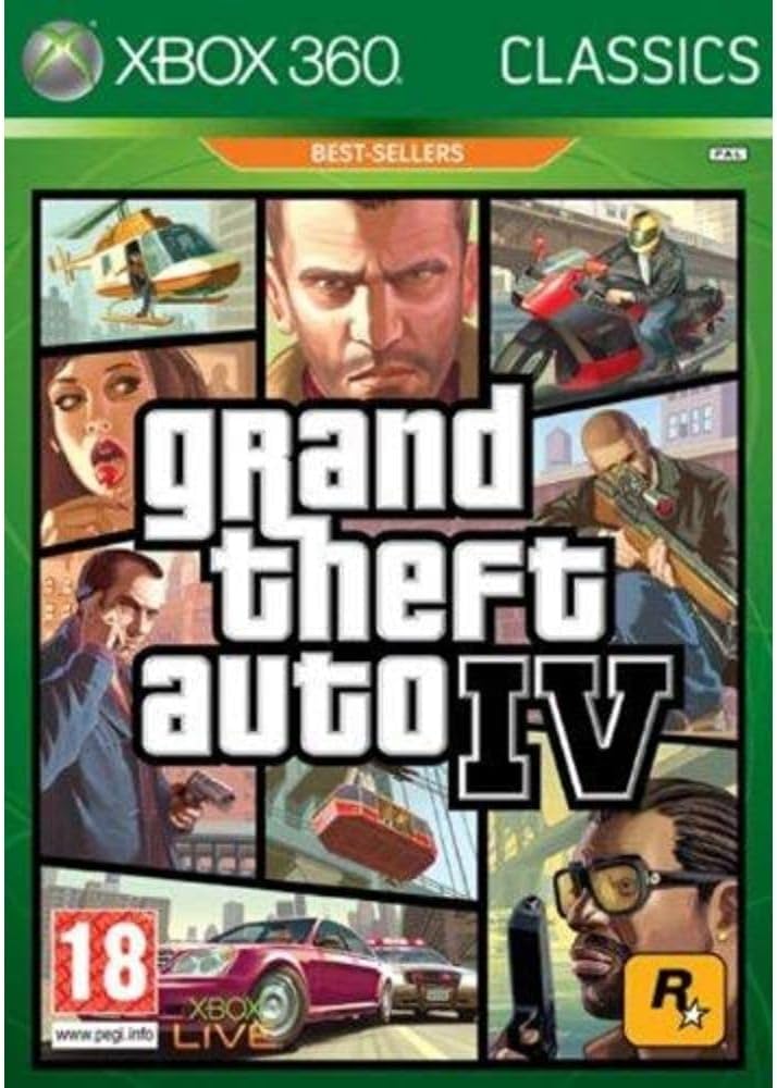 XBOX 360 GRAND THEFT AUTO IV