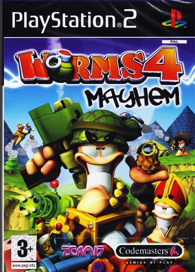 PS2 WORMS4 MAYHEM