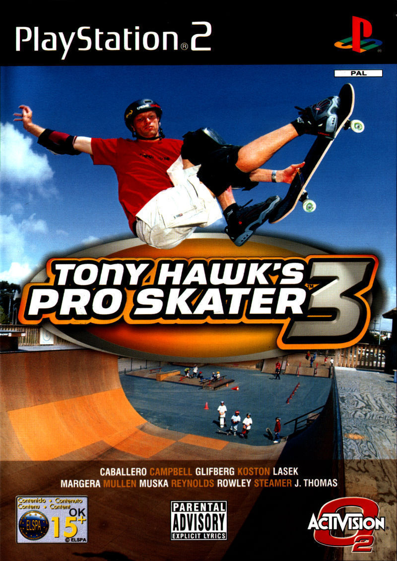 PS2 TONY HAWK'S PRO SKATER 3