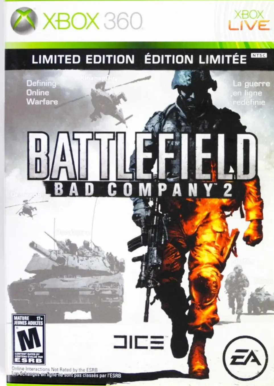 XBOX 360 BATTLEFIELD BAD COMPANY 2 EDICION LIMITADA