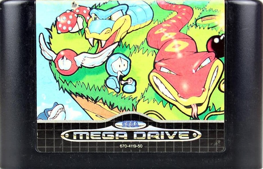 SEGA MEGA DRIVE SNAKE RATTLE N ROLL