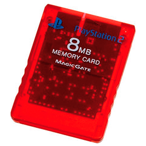 PS2 MEMORY CARD ROJA