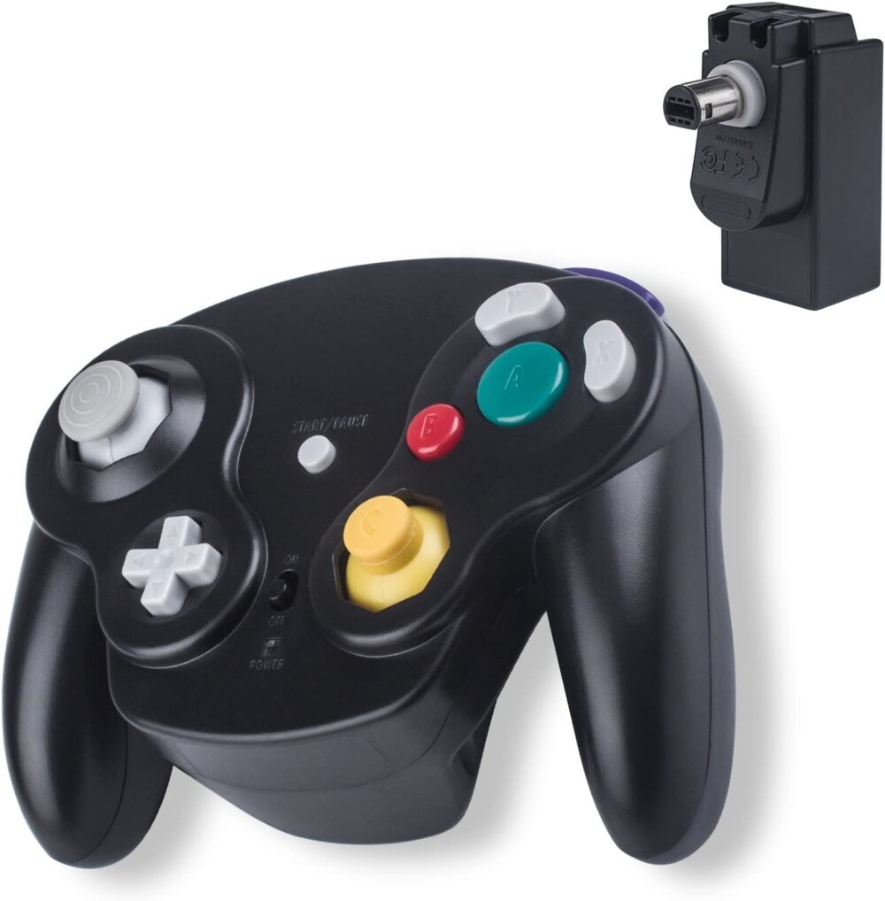 GAMECUBE MANDO INALAMBRICO NEGRO