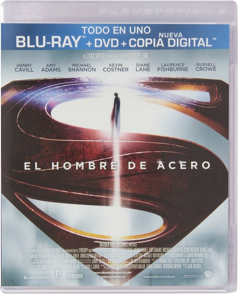 BLU RAY EL HOMBRE DE ACERO